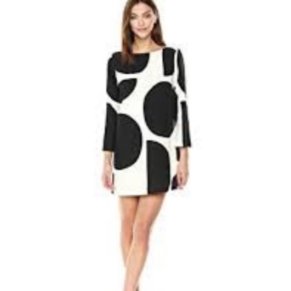 Mara Hoffman Billie Mini Dress Tondo Black and White Dot Linen Blend - Picture 1 of 16